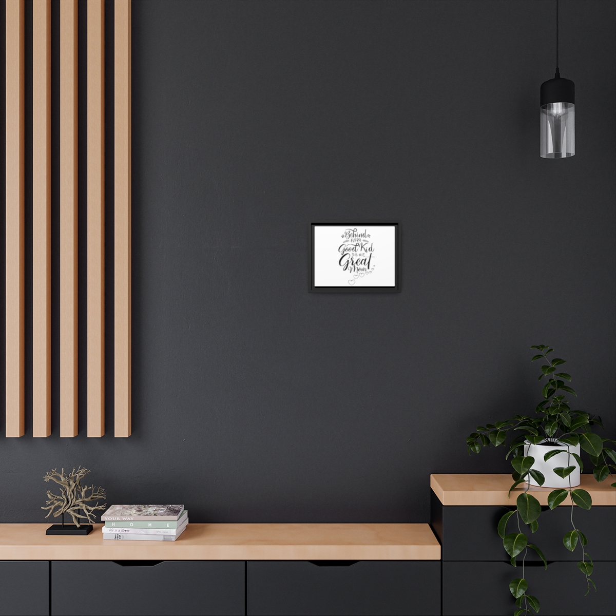 Mother's Day Matte Canvas, Black Frame