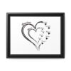 Personalized Mother's Day  Customized Matte Framed Wall art  Canvas, Black Frame