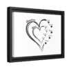Personalized Mother's Day  Customized Matte Framed Wall art  Canvas, Black Frame
