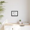 Personalized Mother's Day  Customized Matte Framed Wall art  Canvas, Black Frame